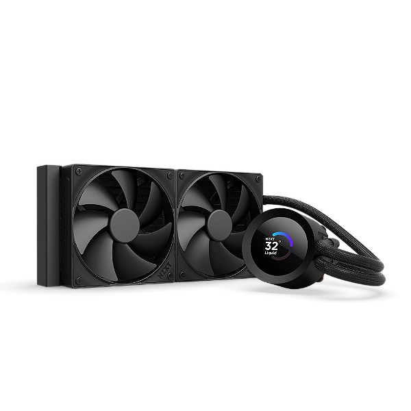 Water Cooler NZXT Kraken Plus 240 LCD 1.54 Pol 240mm Preto - RL-KN240-B2