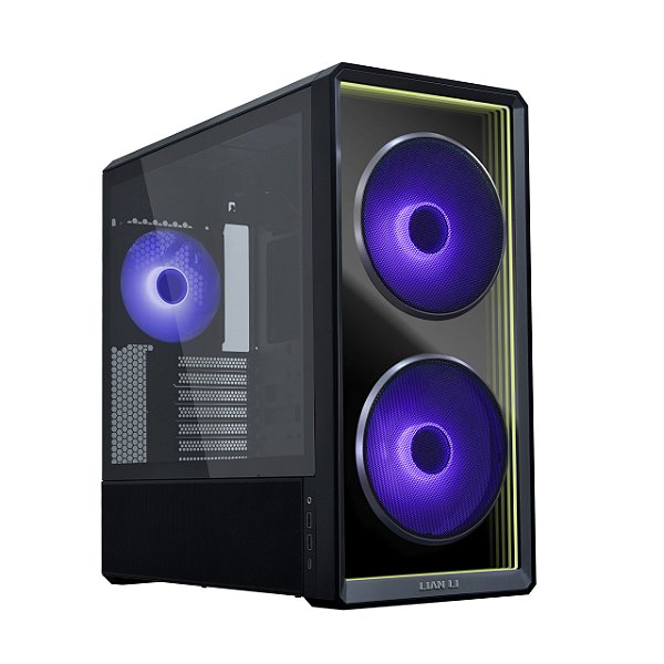 Gabinete Lian Li Lancool 217 INF Infinity Mirror Wireless Preto - LAN217INFX