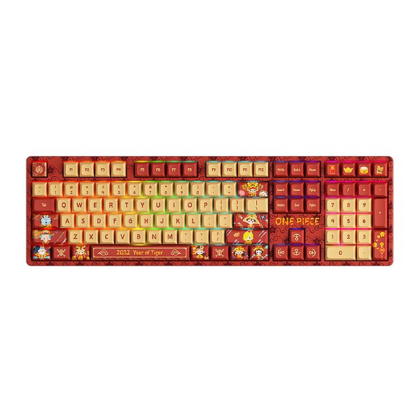 Teclado Mecânico Gamer Akko One Piece 5108S RGB Switch Akko Jelly Pink ANSI