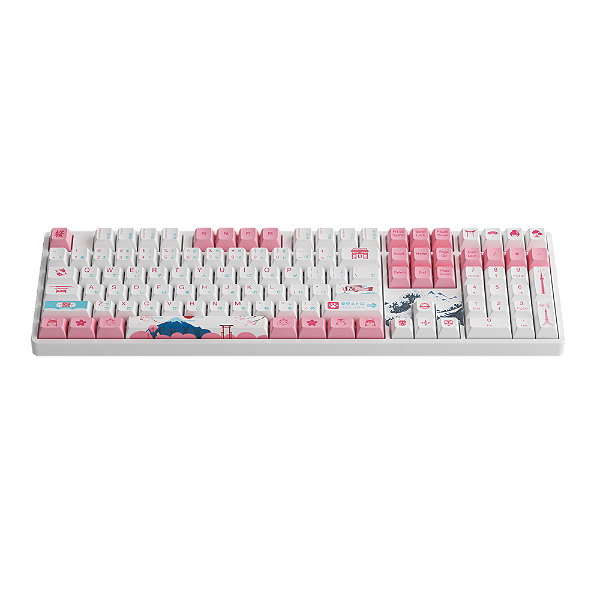 Teclado Mecânico Gamer Akko 5108 World Tour Tokyo R2 Full Size Hot-Swap RGB Switch Akko Jelly Purple ANSI