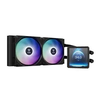 Water Cooler Gamdias Aura GL240 LCD Preto 240MM - AURA-GL240-LCD