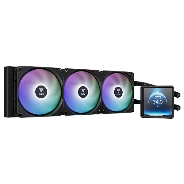 WATER COOLER GAMDIAS AURA GL 360 LCD PRETO