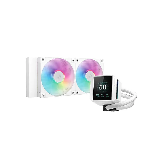 Water Cooler DeepCool Mystique 240 ARGB Branco 240MM - R-LX240-WHDSNMCP-G-1