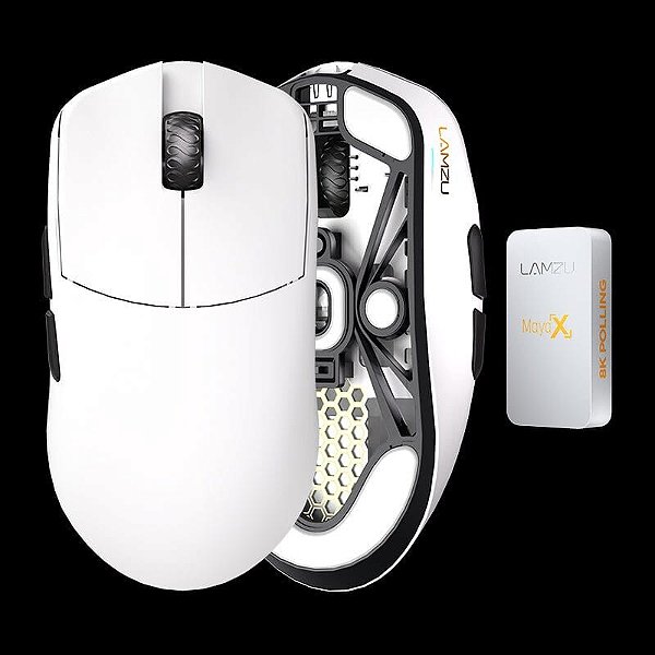 MOUSE GAMER LAMZU MAYA X WHITE S/FIO