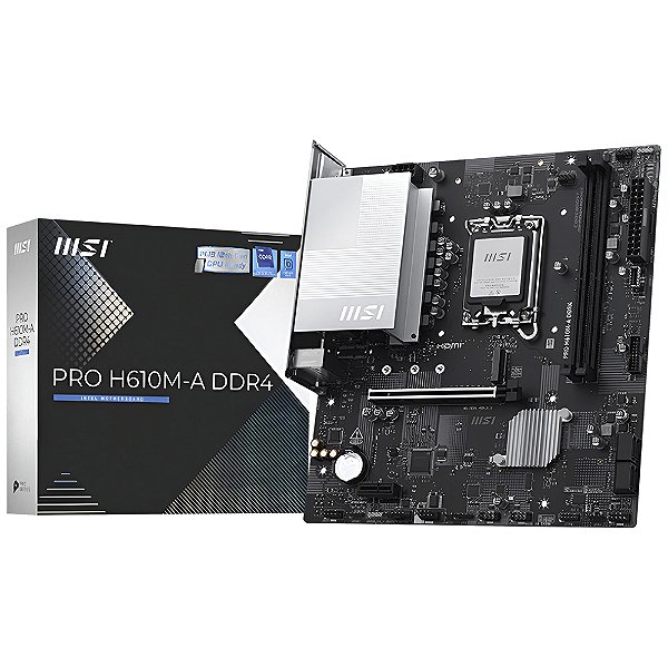 Placa Mãe MSI PRO H610M-A DDR4 LGA 1700 Micro-ATX