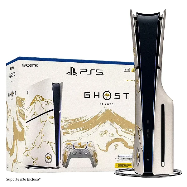Console Sony PlayStation 5 Slim Ghost of Yotei Edição Limitada 1TB SSD 4K - CFI-2015A