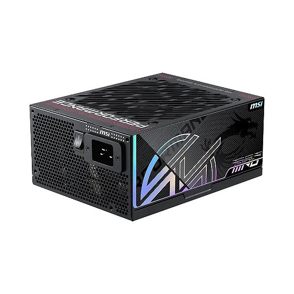 Fonte MSI MPG AI1300TS 1300W 80 Plus Titanium Full Modular ATX 3.1 PCIe 5.1 - 306-7ZPUB19-CE0