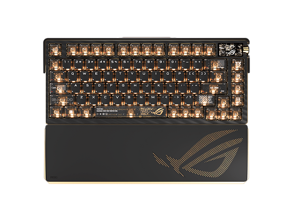 Teclado Mecânico Gamer ASUS ROG Azoth Extreme Edition 20 Wireless 75% Gold/Black - 90MP04VF-BKAA20