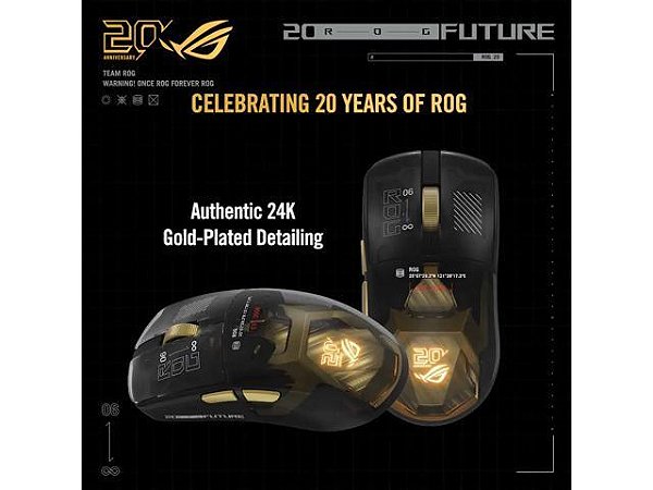 Mouse ASUS ROG Harpe II Extreme Edition 20 Wireless 82g | GK Infostore