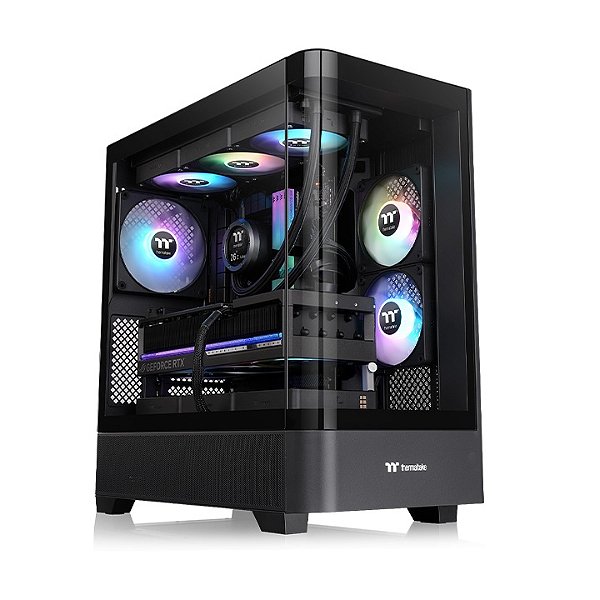 Gabinete Gamer Thermaltake View 290 TG ARGB Black Mid Tower 3 Fans ARGB - CA-11G-00M1WN-00