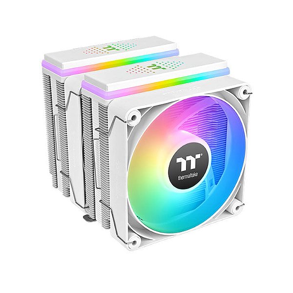 Air Cooler Thermaltake Astria 600 ARGB White 265W Dual 120mm 6 Heatpipes - CL-P139-CA12SW-A
