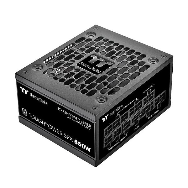 Fonte Thermaltake Toughpower SFX Platinum 850W Black 80 Plus Platinum ATX 3.1 Full Modular - PS-STP-0850FNFAPB-1