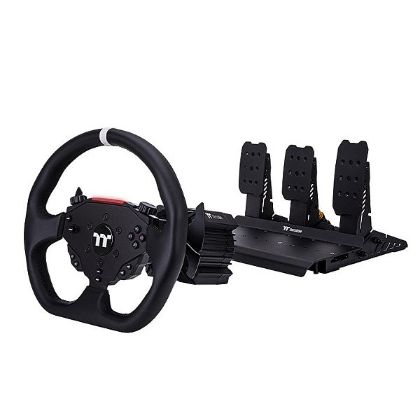 Kit Direct Drive Thermaltake G6 6Nm Preto Volante 13 Polegadas Pedais em Aco e Base de Aluminio - GRB-G6D-DGT3BB-01