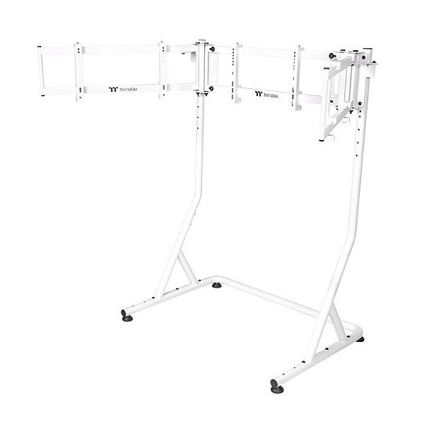 Suporte Triplo de Monitores Thermaltake Pro Snow Branco em Aco ate 3x 20kg para Cockpit GR500 GF500 - GSC-MSP-MDSLWH-01