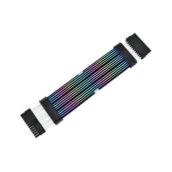 Cabo de Extensão Thermaltake Tt Mod ARGB 24 Pinos Preto 60 LEDs 5V 3 Pinos 28,5cm - AC-081-CN1NAN-A1