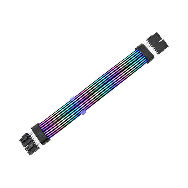 Cabo de Extensão Thermaltake Tt Mod ARGB 8 Pinos Preto 54 LEDs 5V 3 Pinos 34,5cm - AC-082-CN1NAN-A1