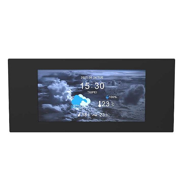 Painel LCD Thermaltake 6.0 polegadas para Gabinete View 600 TG Preto Type-C - AC-080-OO1NAN-A1