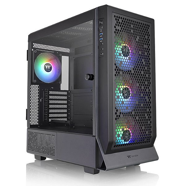 Gabinete Thermaltake Ceres 500 TG ARGB Black Mid Tower Vidro Temperado 4 Fans ARGB 140mm - CA-1X5-00M1WN-00