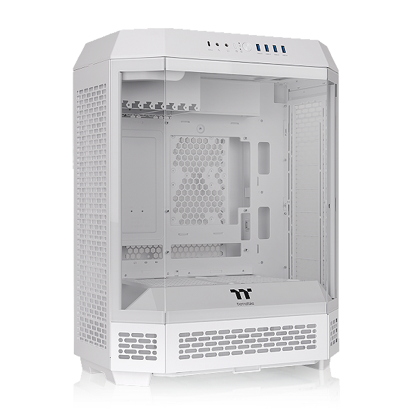 Gabinete Thermaltake The Tower 600 Snow Mid Tower Vidro Temperado 2 Fans CT140 - CA-1Z1-00M6WN-00