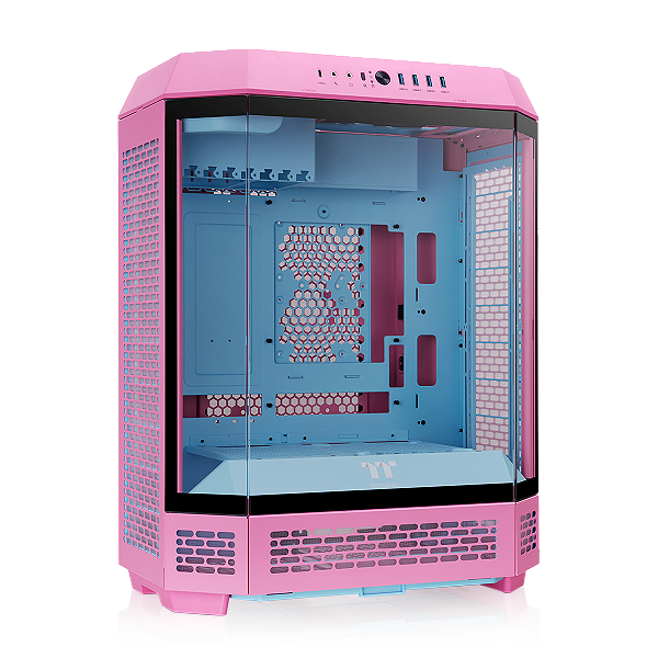 Gabinete Thermaltake The Tower 600 Bubble Pink Mid Tower Vidro Temperado 2 Fans CT140 - CA-1Z1-00MAWN-00