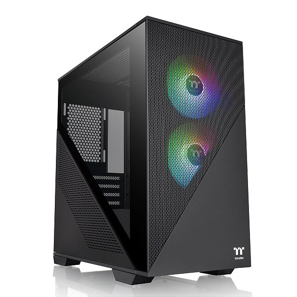 Gabinete Micro Thermaltake Divider 170 TG ARGB Preto Vidro Temperado 2x120mm ARGB - CA-1S4-00S1WN-00
