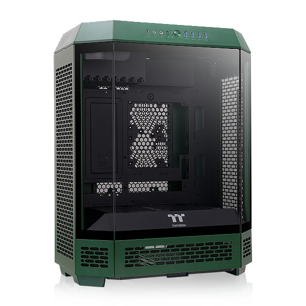 Gabinete Thermaltake The Tower 600 Racing Green Mid Tower Vidro Temperado 2 Fans CT140 - CA-1Z1-00MCWN-00
