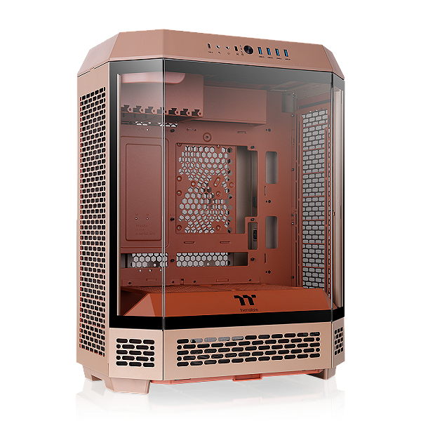 Gabinete Thermaltake The Tower 600 Gravel Sand Mid Tower Vidro Temperado 2 Fans CT140 - CA-1Z1-00MGWN-00