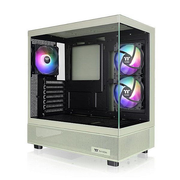 Gabinete Thermaltake View 270 Plus TG ARGB Matcha Green ATX Vidro Temperado 3x Fan 120mm ARGB - CA-1Y7-00MEWN-01