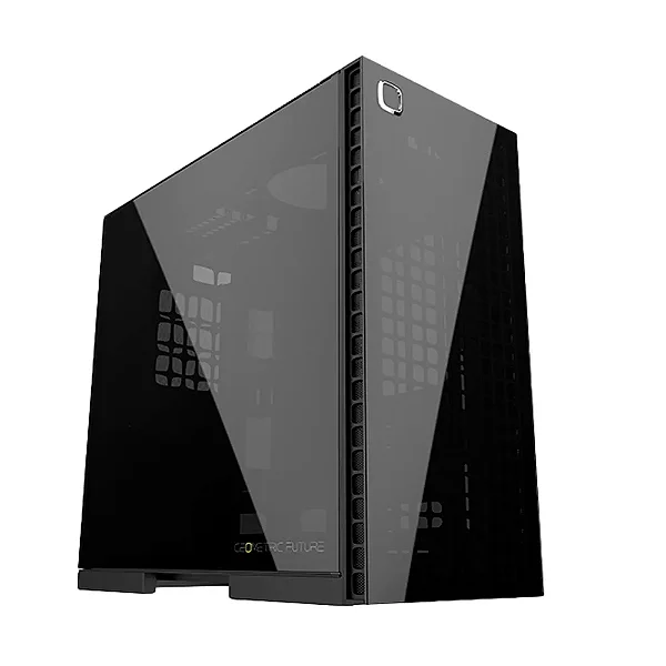 Gabinete Gamer Geometric Future Model 6 Cezanne Preto Sem Fan - GEO-M6-CEB