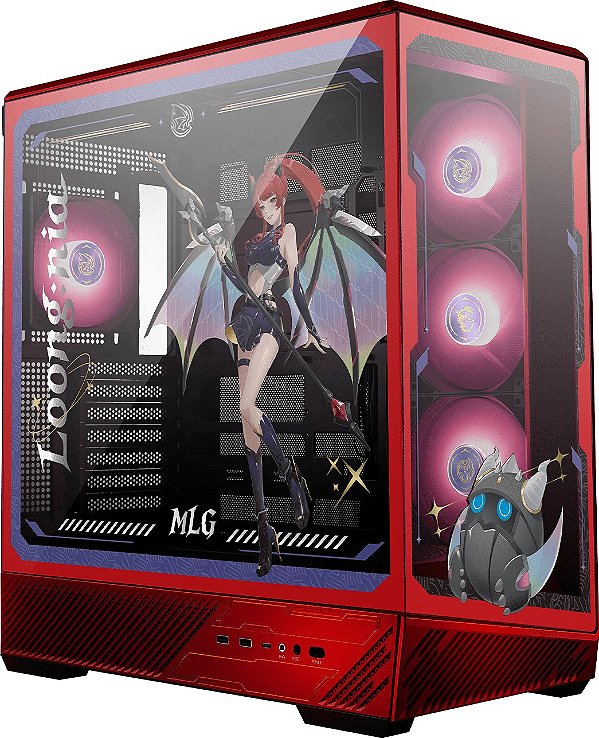 Gabinete Gamer MSI PANO 130R MLG Edition Mid Tower Vidro Temperado 270° C/ 4 Fans ARGB - 306-7G32M21-HH9