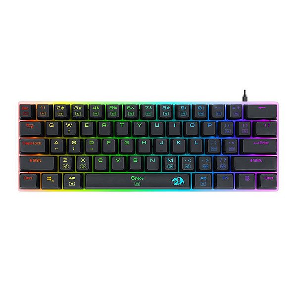 Teclado Mecânico Gamer Redragon Alien Preto - K605