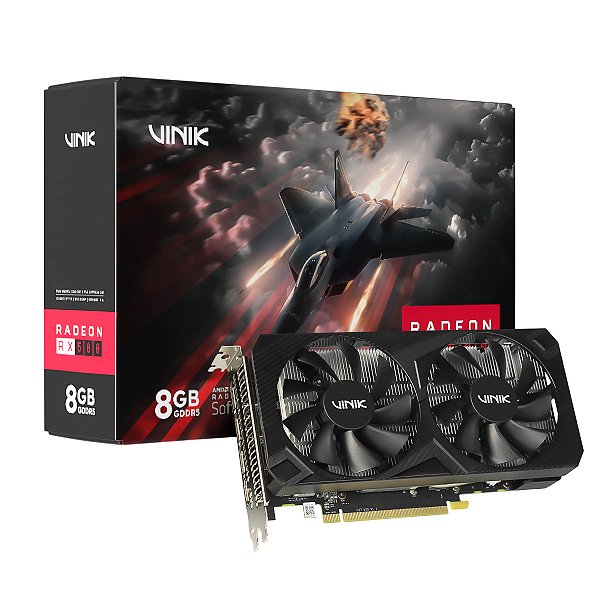 Placa de Vídeo Vinik Radeon RX 580 8GB GDDR5 256-bit Dual-Fan - GPUVK5808GB2F