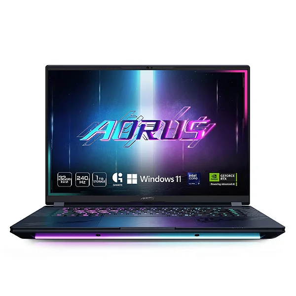 Notebook Gamer Gigabyte AORUS MASTER 16 BXH Intel Core Ultra 9 275HX 32GB DDR5 1TB SSD RTX 5070 Ti 12GB OLED 16" WQXGA 240Hz Windows 11 - BXHC4USE64SH