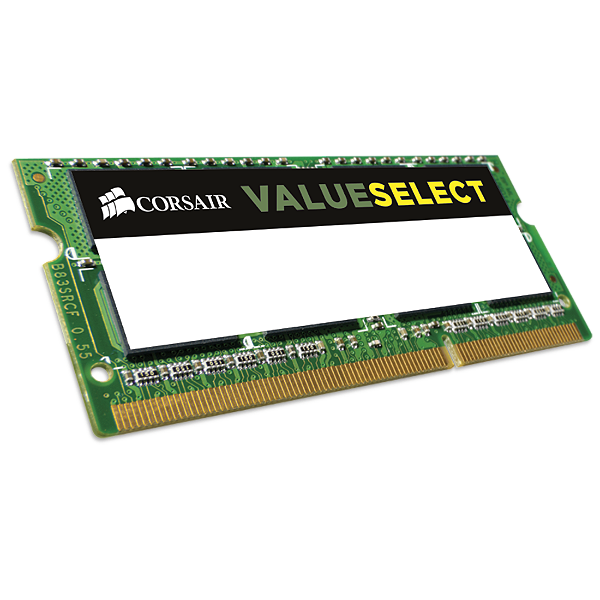 Memória RAM Corsair ValueSelect 4GB DDR3L 1333MHz SODIMM para Notebook - CMSO4GX3M1C1333C9