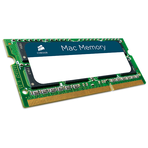 Memória RAM Corsair Mac Memory 8GB DDR3 1333MHz SODIMM para Notebook - CMSA8GX3M1A1333C9