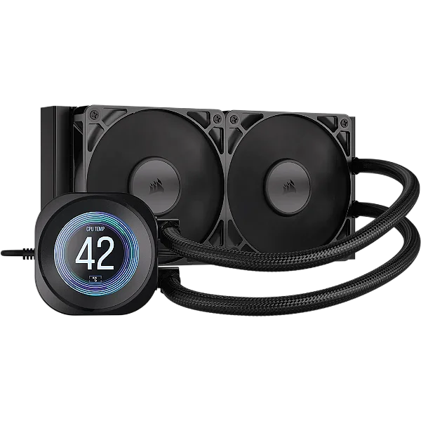 Water Cooler Corsair Nautilus 240 RS LCD 240mm Preto - CW-9061031-WW