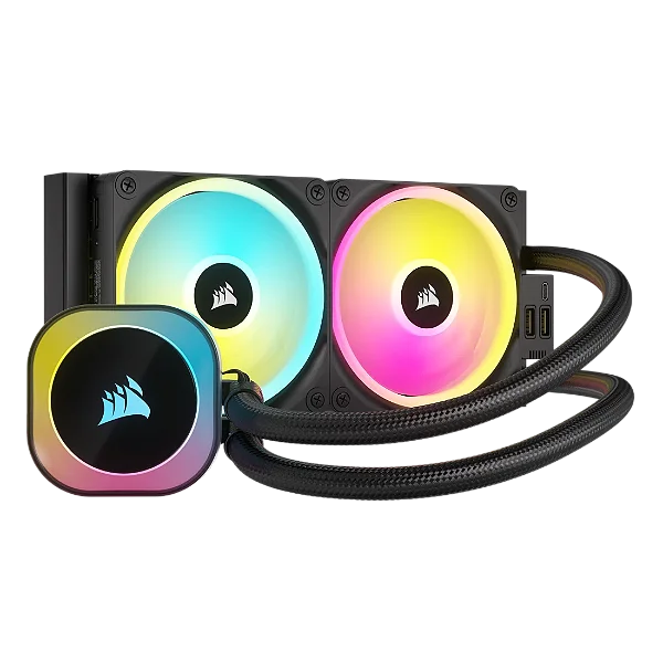 Water Cooler Corsair iCUE LINK H100i RGB 240mm Preto - CW-9061001-WW