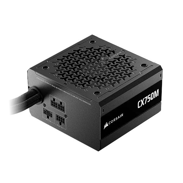 Fonte Corsair 750W CX-M CX750M Cybenetics Bronze Semi Modular Black - CP-9020311-BR