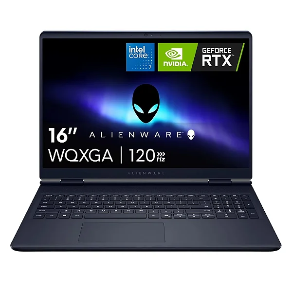 Notebook Gamer Dell Alienware 16 Aurora Intel Core 7 240H 16GB DDR5 1TB SSD RTX 5050 8GB 16" WQXGA 120Hz Windows 11 - LAC16250-7193