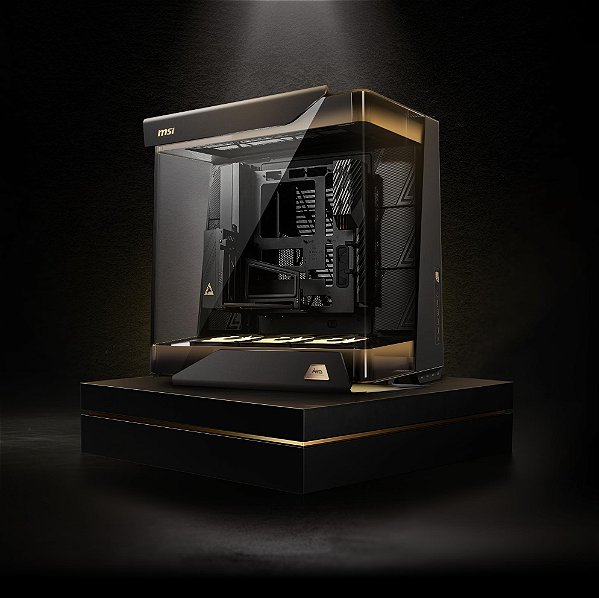 Gabinete Gamer MSI MEG MAESTRO 900R Full Tower E-ATX Vidro Temperado com Riser PCIe 5.0 Preto - MEG MAESTRO 900R