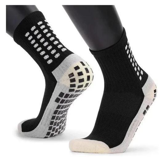 Meia Antiderrapante Futebol Cano Médio Similar Pro Socks - Preto