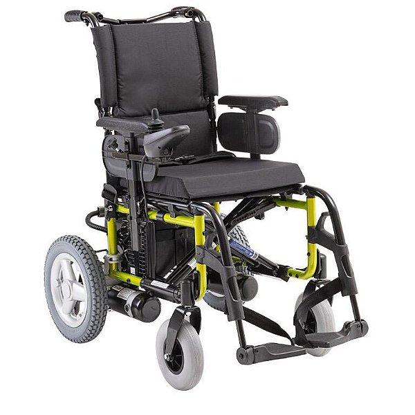 Cadeira De Rodas Motorizada Alumínio Dobrável E4 120 kg - Ortobras - Cor Preto