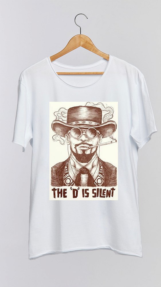 Camiseta DJANGO - 100% algodão corte a fio branca