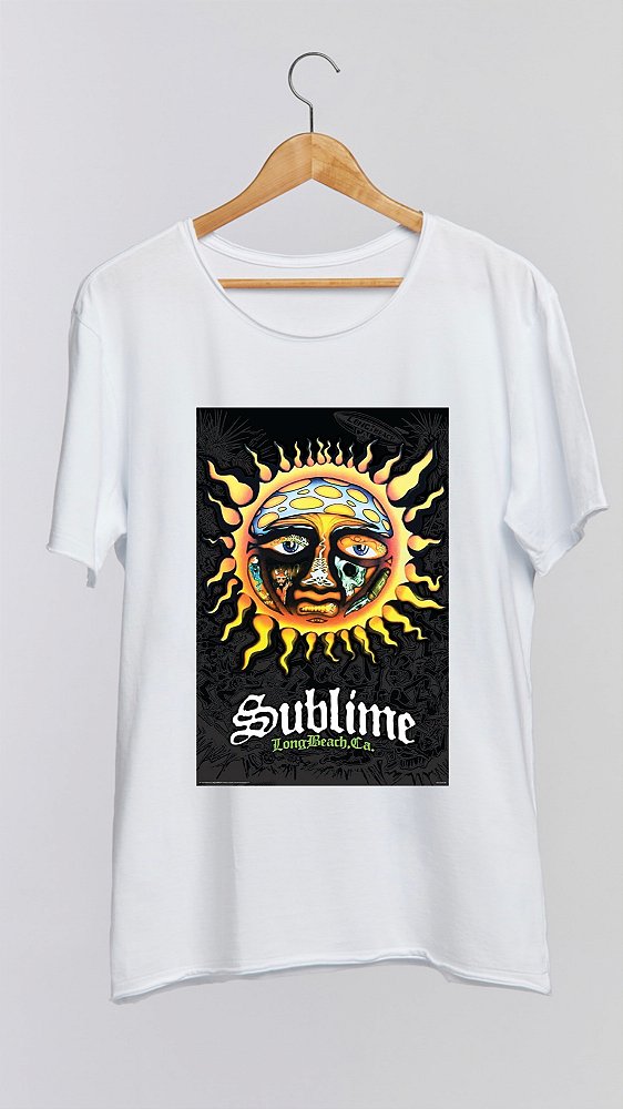 Camiseta SUBLIME - 100% algodão corte a fio branca