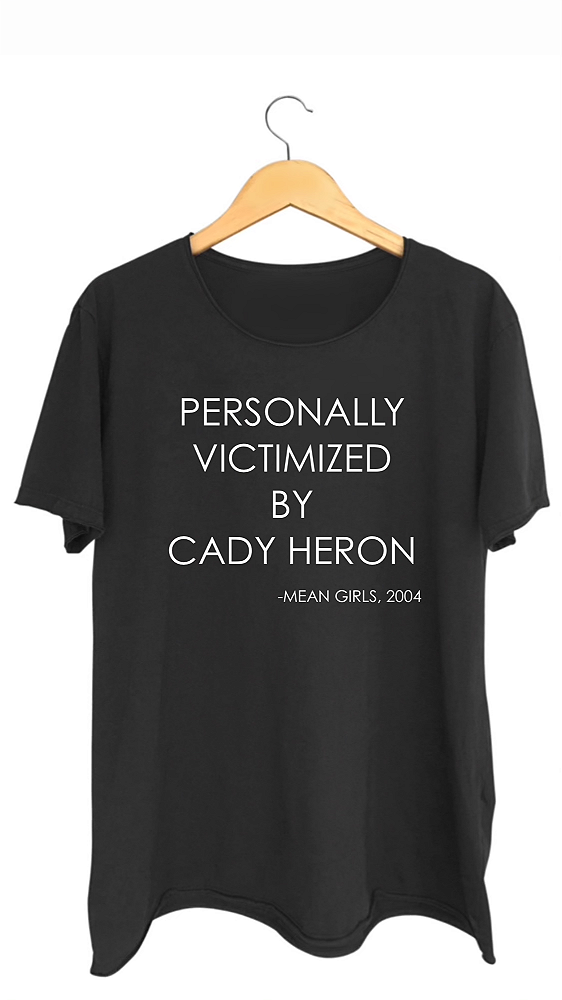 Camiseta MENINAS MALVADAS - 100% algodão corte a fio preta