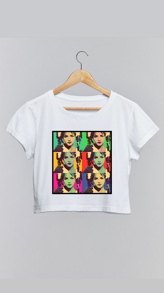 Cropped BRITNEY SPEARS I - 100% algodão branco