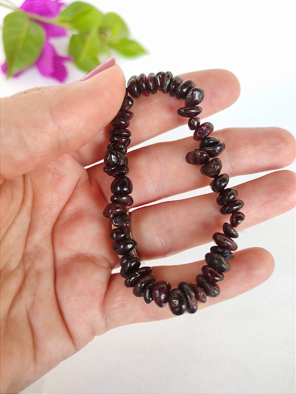 Pulseira Cascalho Granada - Energizante, sexualidade, líbido feminina