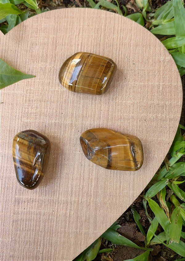 Pedra Rolada Olho de Tigre - Proteção e Confiança