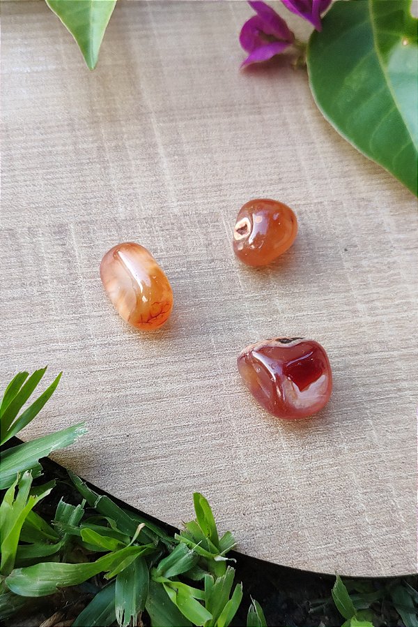 Pedra Rolada Cornalina  - Motivação e vitalidade