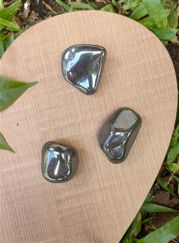 Pedra Rolada Hematita - Estabilidade e Força